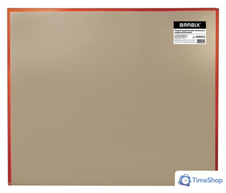 Коврик защитный Brabix 90x120 см 606622 (матовый) - Изображение №6 — Интернет-магазин Time-Shop