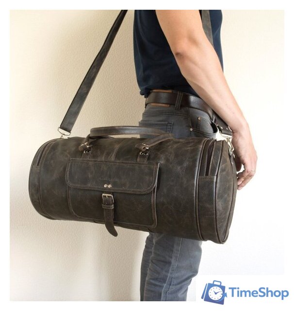 Дорожная сумка Carlo Gattini Sinfonica Belforte 4011-04 (темно-коричневый) - Изображение №5 — Интернет-магазин Time-Shop