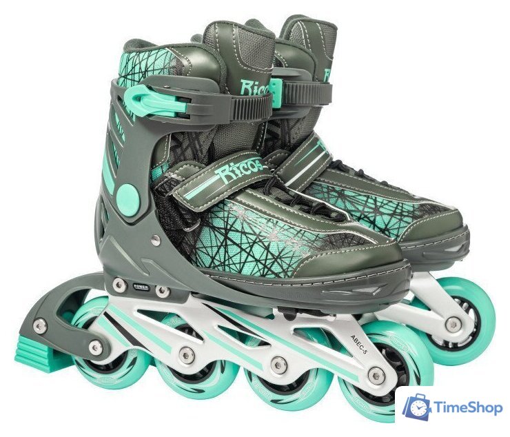 Роликовые коньки Ricos Anomaly PW-132B L (р. 39-42, салатовый/зеленый) - Изображение №1 — Интернет-магазин Time-Shop