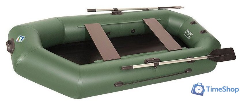 Моторно-гребная лодка Лоцман Гребная под мотор стандарт ЛС-280 (зеленый) - Изображение №1 — Интернет-магазин Time-Shop