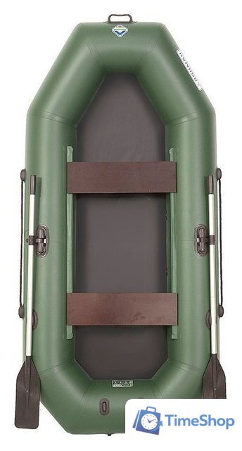 Моторно-гребная лодка Лоцман Гребная под мотор стандарт ЛС-280 (зеленый) - Изображение №2 — Интернет-магазин Time-Shop