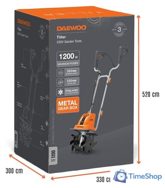 Мотокультиватор электрический Daewoo Power TE 1200 - Изображение №7 — Интернет-магазин Time-Shop