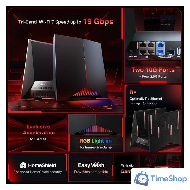 Wi-Fi роутер TP-Link Archer GE800 - Изображение №4 — Интернет-магазин Time-Shop