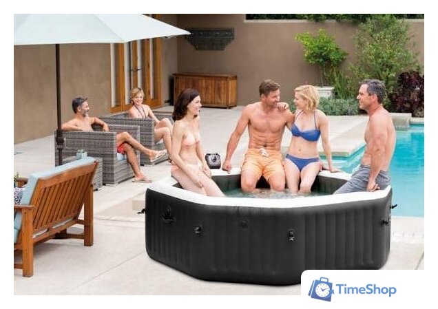 Надувной бассейн Intex Jet & Bubble Deluxe 28462 (218x71) с джакузи - Изображение №5 — Интернет-магазин Time-Shop