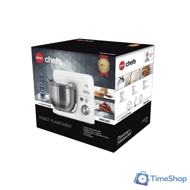 Планетарный миксер Eldom WRK1200 - Изображение №7 — Интернет-магазин Time-Shop