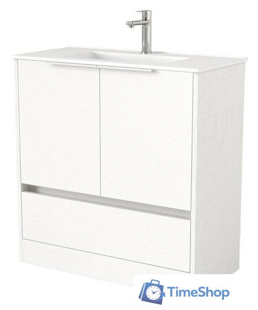  Дабер Тумба под умывальник 017 WeltWasser Deilbach 7517-80 Т17.8W.0.5Б (белый древесный/ручка белая) - Изображение №1 — Интернет-магазин Time-Shop