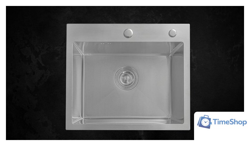 Кухонная мойка Astir Satin 50x44 (с сифоном, дозатором и коландером) - Изображение №7 — Интернет-магазин Time-Shop