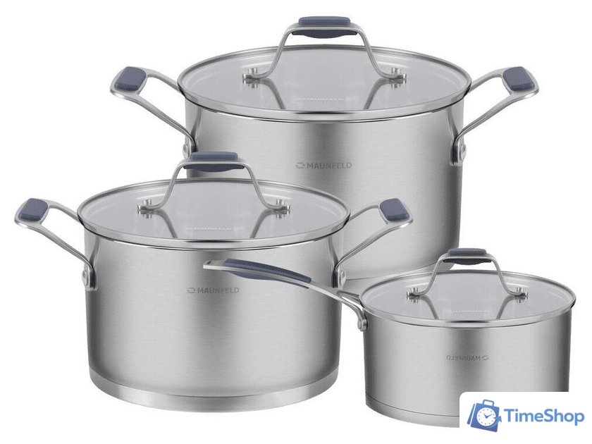 Набор кастрюль MAUNFELD Madison MF124MS01ST - Изображение №1 — Интернет-магазин Time-Shop