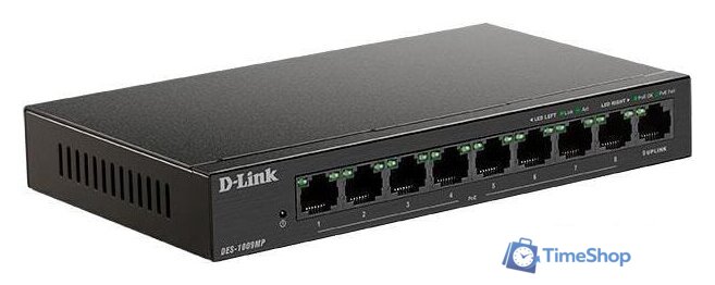 Неуправляемый коммутатор D-Link DES-1009MP-A1A - Изображение №2 — Интернет-магазин Time-Shop