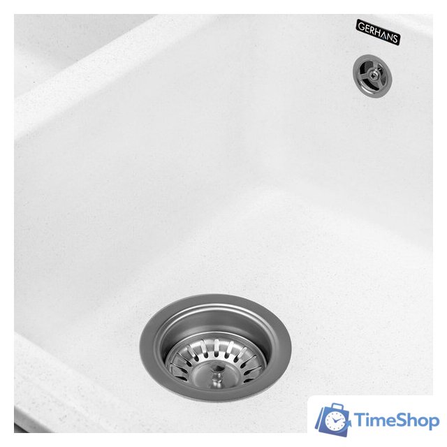 Кухонная мойка Gerhans C02 (белый) - Изображение №4 — Интернет-магазин Time-Shop