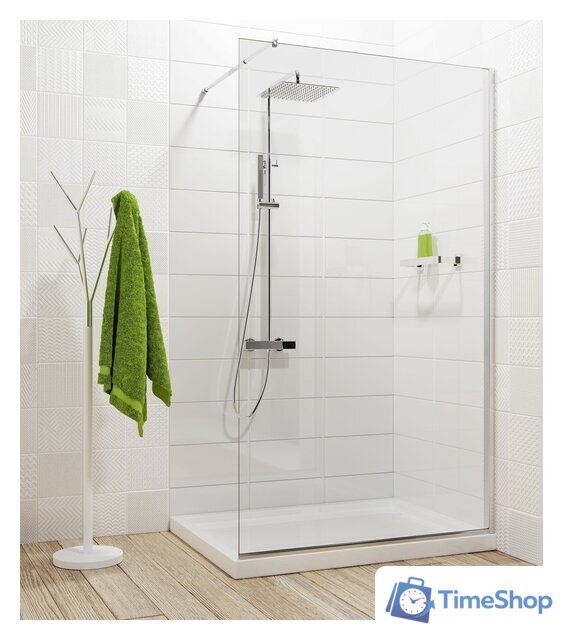 Душевая стенка Deante Abelia 120 KTA 031P (хром/прозрачное) - Изображение №3 — Интернет-магазин Time-Shop