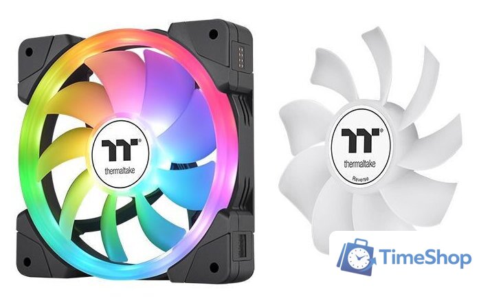 Комплект вентиляторов для корпуса Thermaltake Swafan EX14 ARGB TT Premium Edition 3-Fan Pack CL-F168-PL14SW-A - Изображение №5 — Интернет-магазин Time-Shop