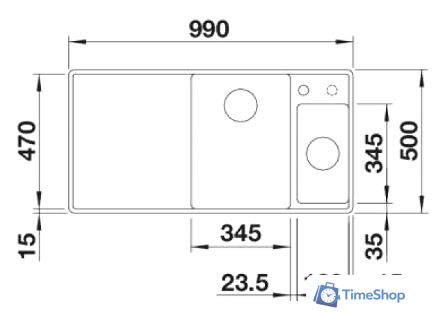 Кухонная мойка Blanco Axia III 6 S-F (разделочная доска из стекла, белый) 524672 - Изображение №2 — Интернет-магазин Time-Shop