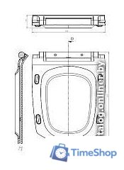 Сиденье для унитаза Cersanit Carina S-DS-CARINA-S-DL-t - Изображение №2 — Интернет-магазин Time-Shop