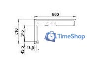 Кухонная мойка Blanco Zenar 45 S 527176 (левая, мягкий белый) - Изображение №3 — Интернет-магазин Time-Shop