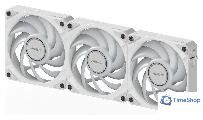 Комплект вентиляторов для корпуса Gigabyte Aorus EZ Chain Fan 120 Ice 3-Pack - Изображение №5 — Интернет-магазин Time-Shop