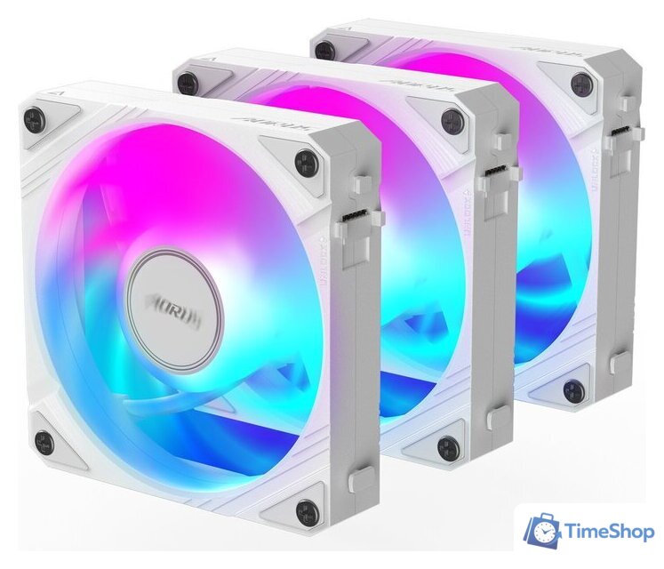 Комплект вентиляторов для корпуса Gigabyte Aorus EZ Chain Fan 120 Ice 3-Pack - Изображение №1 — Интернет-магазин Time-Shop