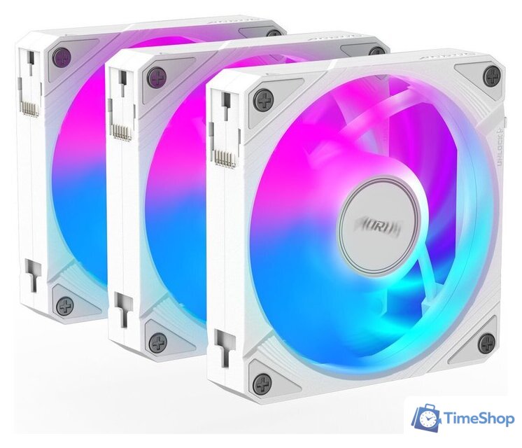 Комплект вентиляторов для корпуса Gigabyte Aorus EZ Chain Fan 120 Ice 3-Pack - Изображение №4 — Интернет-магазин Time-Shop