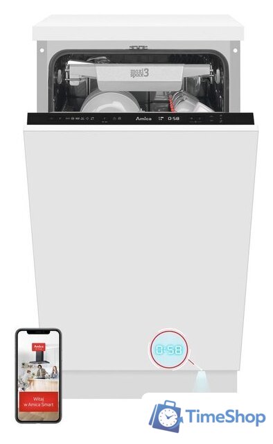 Встраиваемая посудомоечная машина Amica DIM46B6ELOCqD - Изображение №1 — Интернет-магазин Time-Shop
