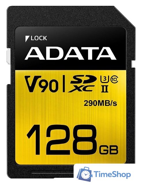 Карта памяти ADATA Premier ONE ASDX128GUII3CL10-C SDXC 128GB - Изображение №1 — Интернет-магазин Time-Shop