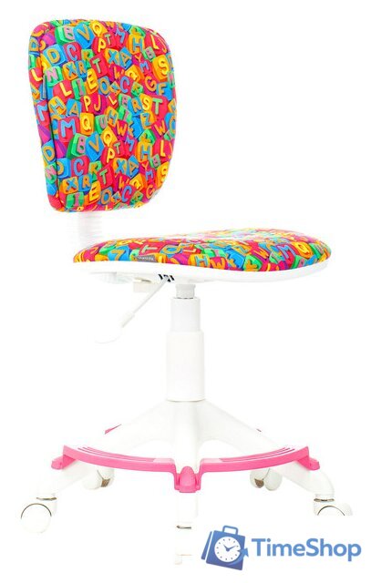 Компьютерное кресло Бюрократ CH-W204/F (алфавит/пластик белый) - Изображение №1 — Интернет-магазин Time-Shop