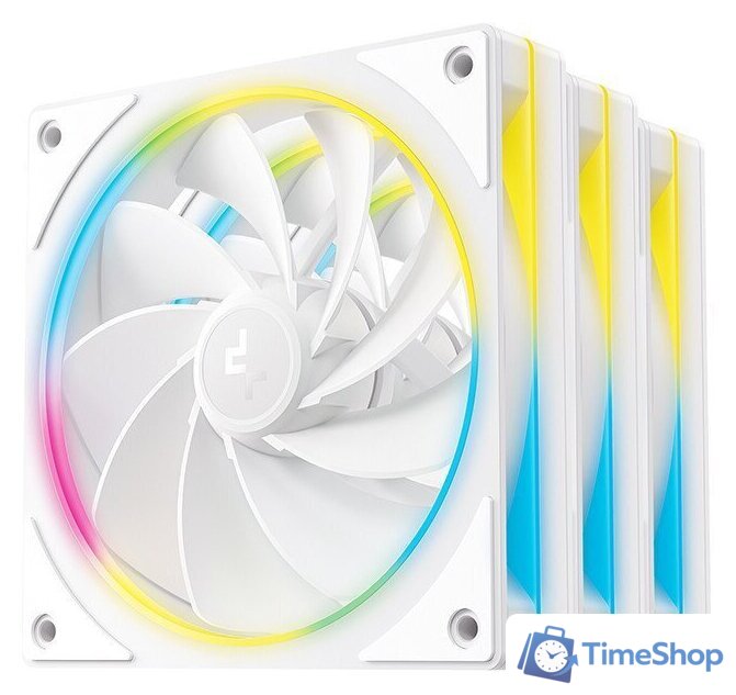 Комплект вентиляторов для корпуса DeepCool FL12R SE WH 3IN1 R-FL12RSE-WHAPN3-G - Изображение №1 — Интернет-магазин Time-Shop