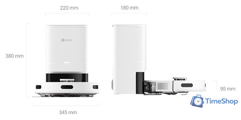 Робот-пылесос Ezviz RE4 Plus (белый) - Изображение №2 — Интернет-магазин Time-Shop