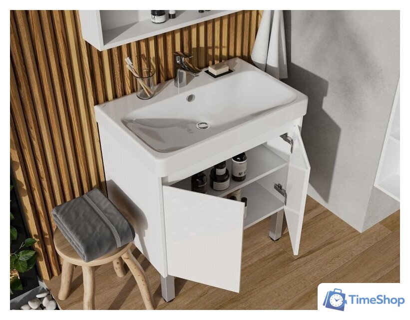  Акватон Тумба с умывальником Сканди Doors 70 1A2789K0SD010 (белый) - Изображение №7 — Интернет-магазин Time-Shop