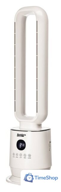 Безлопастной вентилятор Sundays Home NDY-EF601R (белый) - Изображение №1 — Интернет-магазин Time-Shop