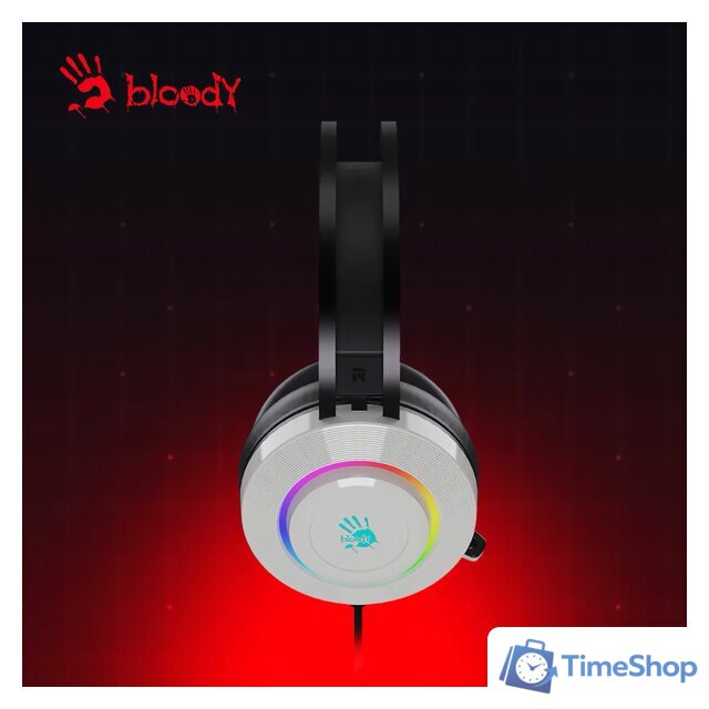 Наушники A4Tech Bloody G521 (белый) - Изображение №4 — Интернет-магазин Time-Shop