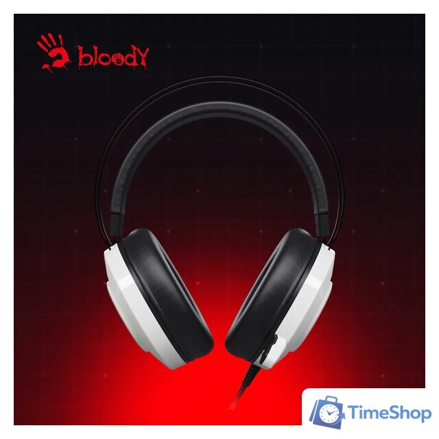 Наушники A4Tech Bloody G521 (белый) - Изображение №5 — Интернет-магазин Time-Shop