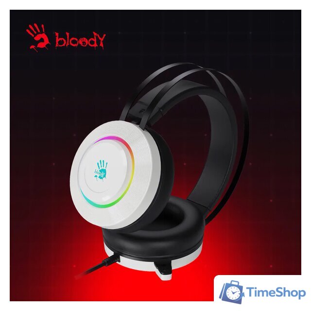 Наушники A4Tech Bloody G521 (белый) - Изображение №10 — Интернет-магазин Time-Shop