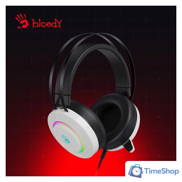 Наушники A4Tech Bloody G521 (белый) - Изображение №3 — Интернет-магазин Time-Shop