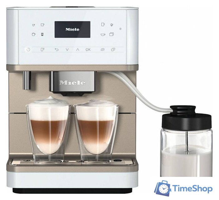 Кофемашина Miele CM 6360 (белый металлик) - Изображение №1 — Интернет-магазин Time-Shop