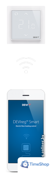 Терморегулятор DEVI Devireg Smart с Wi-Fi (черный) - Изображение №5 — Интернет-магазин Time-Shop