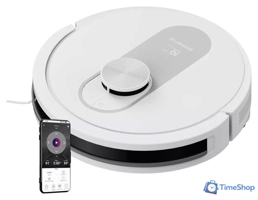 Робот-пылесос Polaris PVCR 4250 WIFI IQ Home (белый) - Изображение №1 — Интернет-магазин Time-Shop