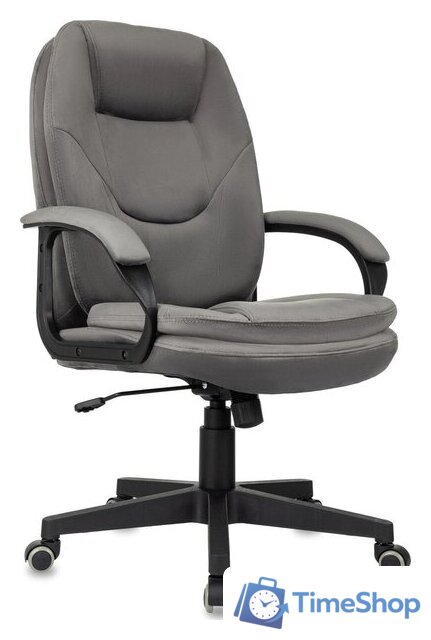 Офисное кресло Бюрократ CH-668 (темно-серый Holland 18) - Изображение №4 — Интернет-магазин Time-Shop