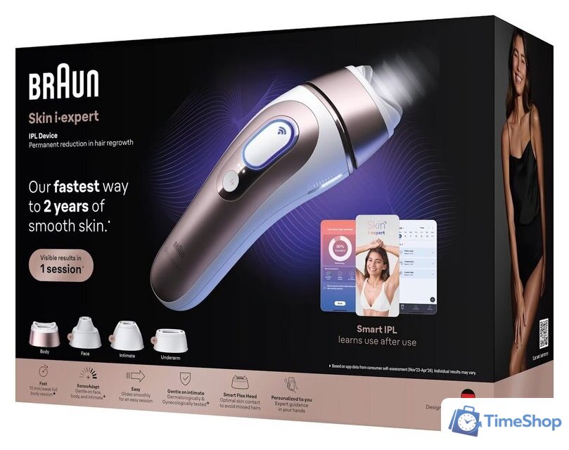 Фотоэпилятор Braun Skin i-expert Pro IPL PL7432 - Изображение №5 — Интернет-магазин Time-Shop