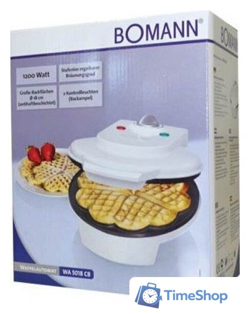 Вафельница Bomann WA 5018 CB (белый) - Изображение №5 — Интернет-магазин Time-Shop