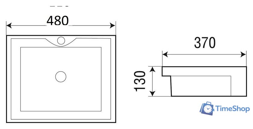 Умывальник WeltWasser Deilbach 4014 - Изображение №3 — Интернет-магазин Time-Shop