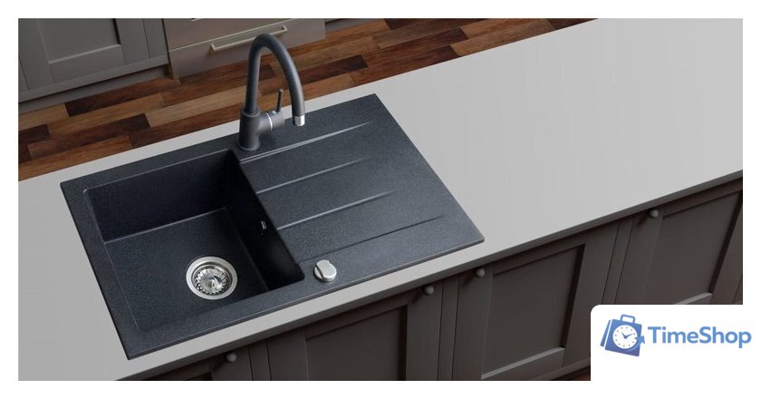 Кухонная мойка Berg Focus Onyx ZFS1411 - Изображение №3 — Интернет-магазин Time-Shop