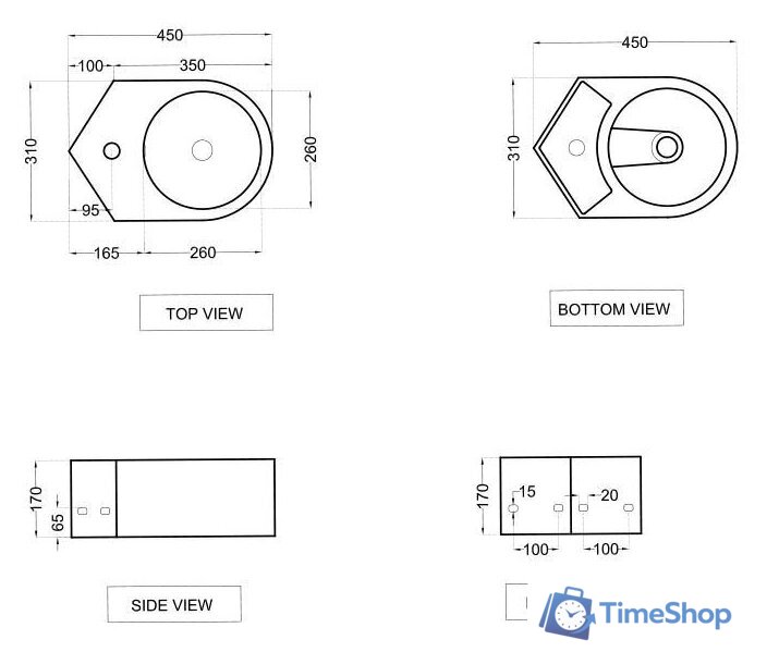 Умывальник Jaquar JDS-WHT-25841 - Изображение №2 — Интернет-магазин Time-Shop