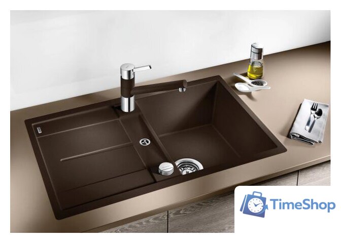 Кухонная мойка Blanco Metra 45 S-F (кофе) [519088] - Изображение №2 — Интернет-магазин Time-Shop