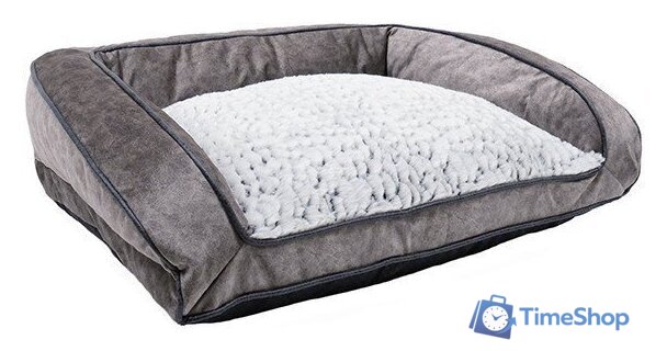 Лежак Rosewood Люкс плюш 04812/RW (серый) - Изображение №1 — Интернет-магазин Time-Shop