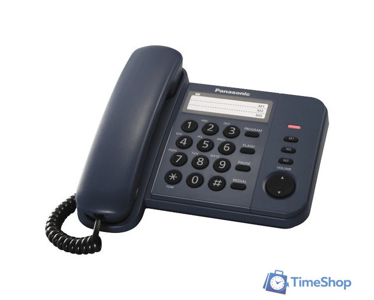 Проводной телефон Panasonic KX-TS2352RUB (черный) - Изображение №3 — Интернет-магазин Time-Shop