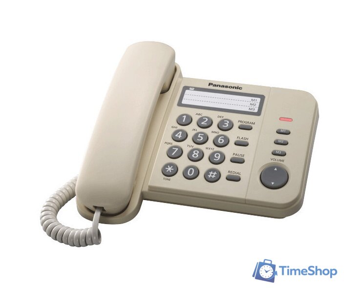 Проводной телефон Panasonic KX-TS2352RUB (черный) - Изображение №5 — Интернет-магазин Time-Shop