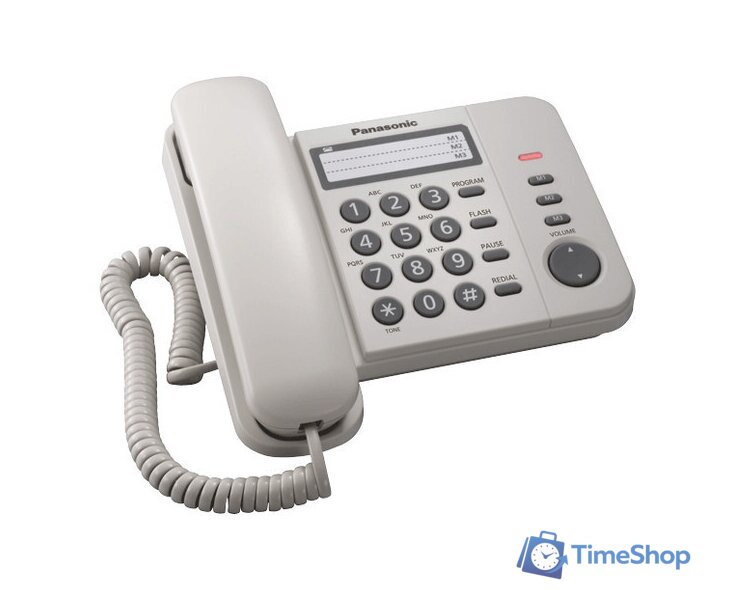 Проводной телефон Panasonic KX-TS2352RUB (черный) - Изображение №8 — Интернет-магазин Time-Shop