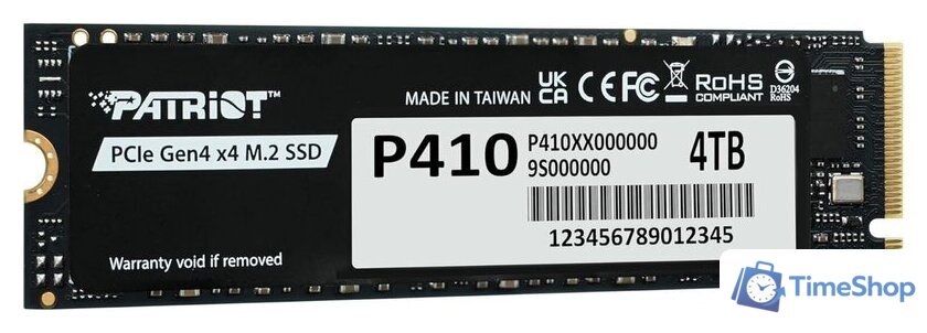SSD Patriot P410 4TB P410P4TBM28H - Изображение №2 — Интернет-магазин Time-Shop