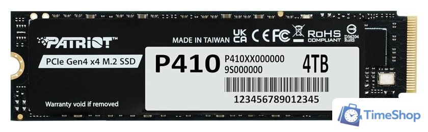 SSD Patriot P410 4TB P410P4TBM28H - Изображение №1 — Интернет-магазин Time-Shop