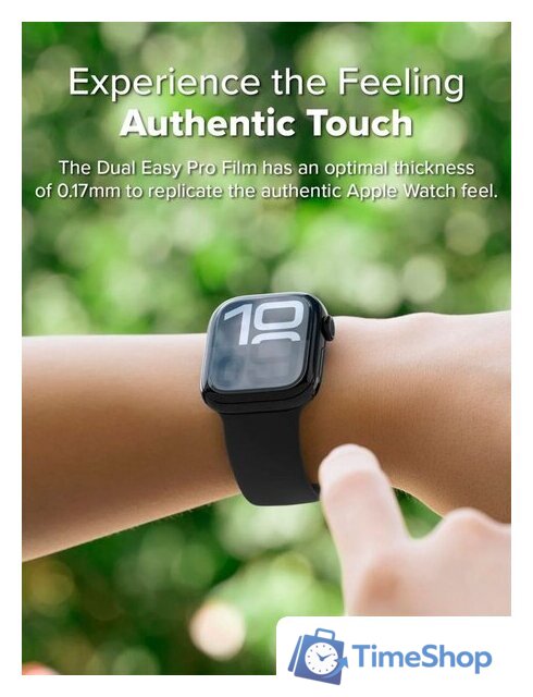 Защитная пленка Ringke Защитная Пленка Ringke Dual Easy Pro 2шт для Apple Watch 11 / 10 42 mm - Изображение №10 — Интернет-магазин Time-Shop